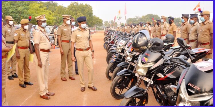 திருநெல்வேலி மாவட்ட ஆயுதப்படையை திருநெல்வேலி சரக காவல்துறை துணைத் தலைவர் பிரவின்குமார் அபிநபு வருடாந்திர ஆய்வு