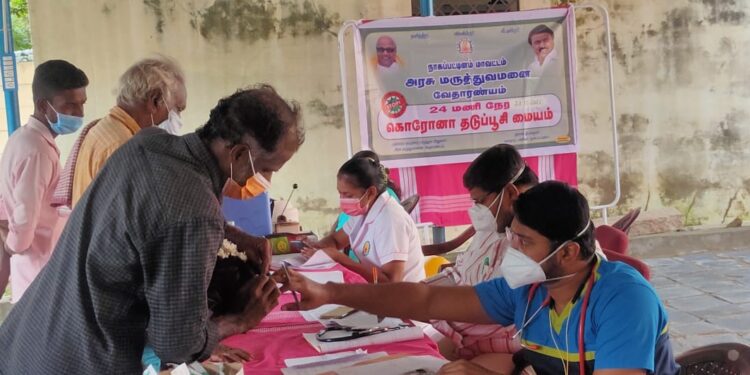 நாகப்பட்டினம் மாவட்டம் முழுவதும் இன்று மெகா தடுப்பூசி முகாம்