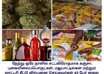 டிஜிபி உத்தரவை ஏற்று தூத்துக்குடியில் கஞ்சா, குட்கா, லாட்டரி ஒழிக்க எஸ்பி ஜெயக்குமார் தீவிரம்!