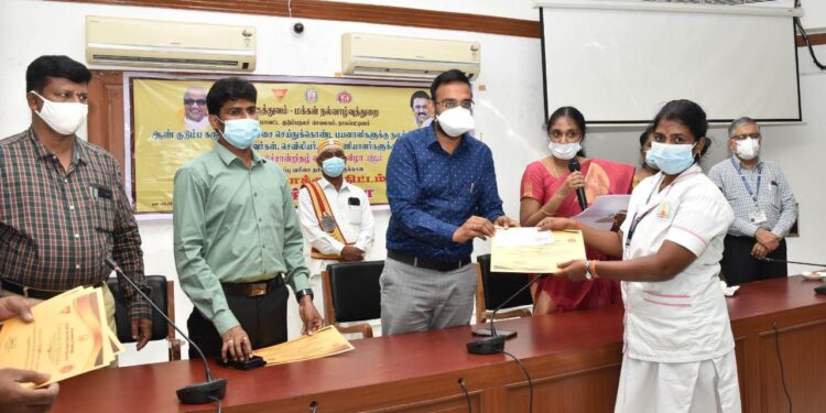 நாகப்பட்டினம் மாவட்ட ஆட்சியர் அலுவலகத்தில் தாய் காக்கும் திட்டம் துவக்க விழா