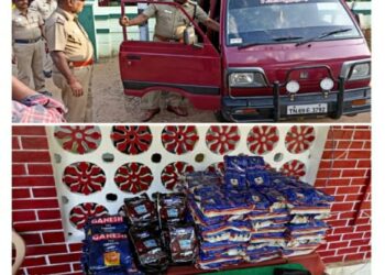 எப்போதும்வென்றான்  பகுதியில் 28 கிலோ புகையிலை பொருட்களை காரில் ஏற்றி வந்த 3 பேர் கைது – புகையிலை மற்றும் கார் பறிமுதல்