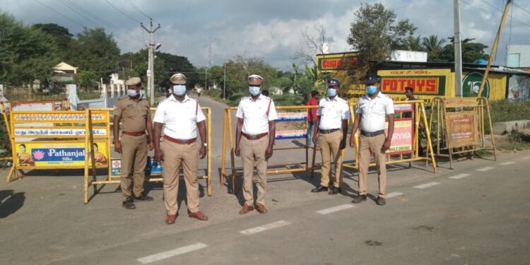 அவனியாபுரம் நகருக்குள் வாகனங்கள் நுழைய தடை.