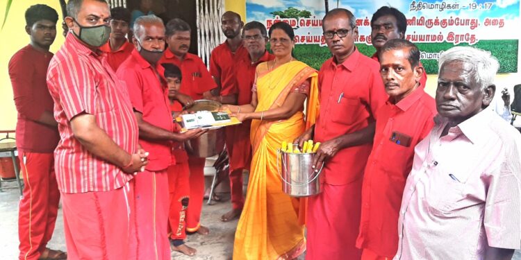 மேல்மருவத்தூர் ஆதிபராசக்தி ஆன்மிக இயக்கம் சார்பில் ஆதரவற்றோர் இல்லங்களில்   36ம் ஆண்டு பொங்கல் சமுதாயப் பணி