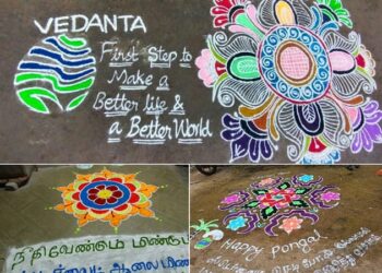 திருப்புமுனையாகும் ஸ்டெர்லைட் விவகாரம்!!  ஸ்டெர்லைட் ஆலைக்கு ஆதரவாக  300-க்கும் மேற்பட்ட வீடுகளில் முன்பு கோலம் வரைந்த கிராம மக்கள்!