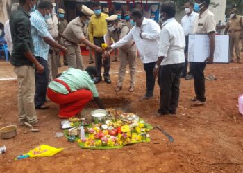 நெல்லை ஆயுதப்படைக்கு ரூபாய் 3.5 கோடி மதிப்பில் புதிய நிர்வாக கட்டிடத்திற்கு பூமி பூஜை