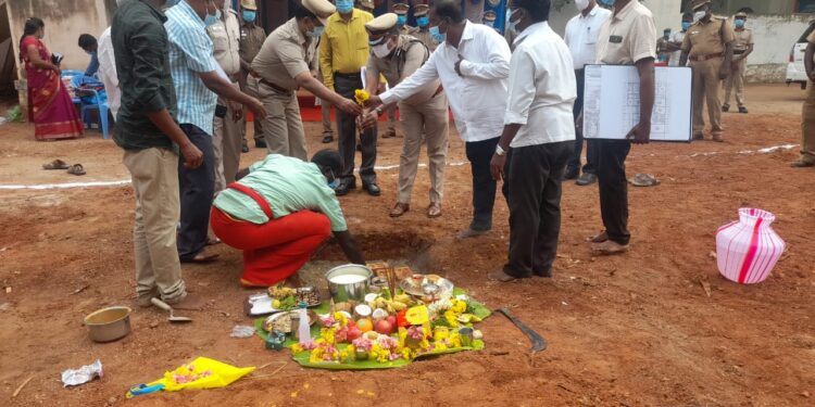 நெல்லை ஆயுதப்படைக்கு ரூபாய் 3.5 கோடி மதிப்பில் புதிய நிர்வாக கட்டிடத்திற்கு பூமி பூஜை