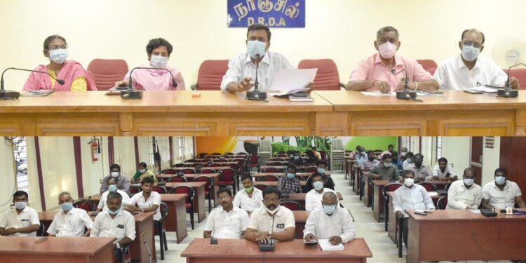 கன்னியாகுமரி மாவட்ட நகர்ப்புற உள்ளாட்சி தேர்தலில் நடைமுறைகள் குறித்து அரசியல் கட்சி ஆலோசனை கூட்டம்