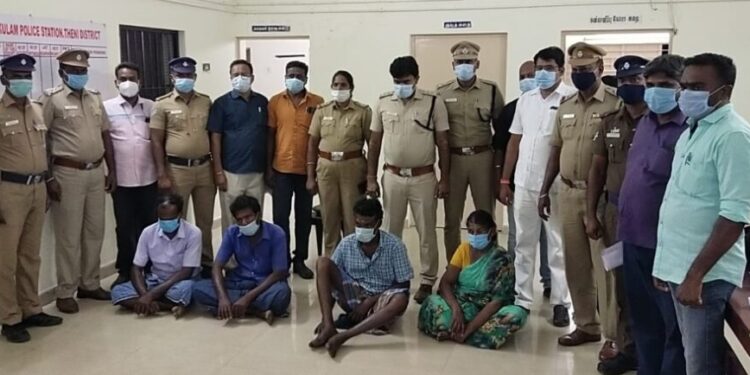 சொத்தில் பங்கு தராத மூத்த தாரத்து மகனை வெட்டி கொலை – 24 மணி நேரத்தில் துரிதமாக செயல் பட்டு கொலையாலிகளை கைது செய்து நீதி மன்றத்தில் ஆஜர்படுத்திய பெரியகுளம் காவல்துறையினர்