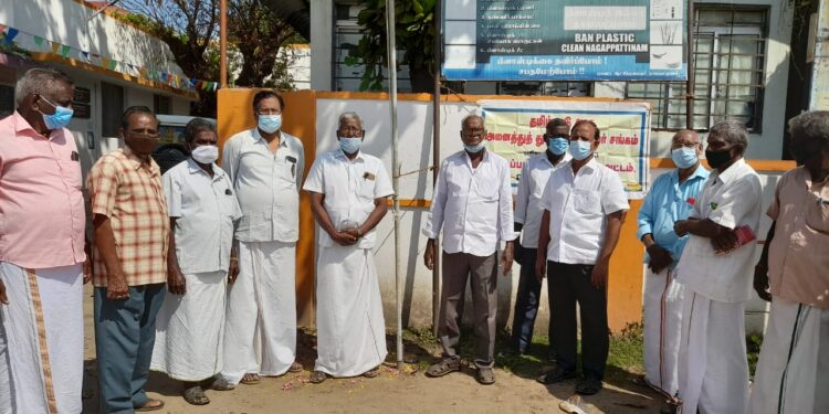 அனைத்து துறை ஓய்வூதியர் சங்க கொடியேற்று விழா.