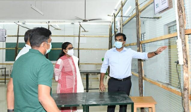 தூத்துக்குடி வாக்கு எண்ணும் மையத்தில் மாவட்ட ஆட்சியர் நேரில் ஆய்வு