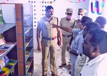 அரியலூர் மாவட்ட எஸ்பி தலைமையில் விளந்தை கிராமத்தில் நூலகம் திறப்பு