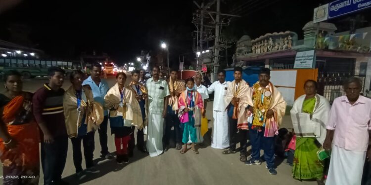 தேசிய அளவிலான கூடோ போட்டி- ஒரு தங்கம் உள்ளிட்ட 8 பதங்கங்களை பெற்ற நாகை மாணவர்கள் மற்றும் மாணவிகள்.