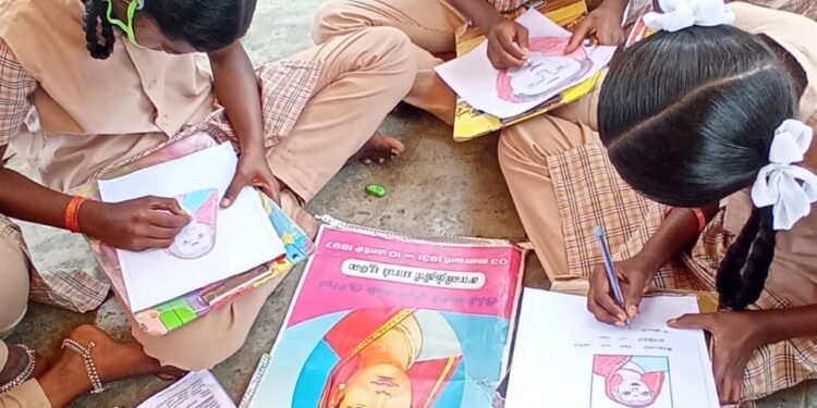 இந்தியாவின் முதல் பெண் ஆசிரியர் சாவித்திரிபாய் புலே நினைவு நாள்- நாகை பள்ளியில் நடந்த போட்டிகள்