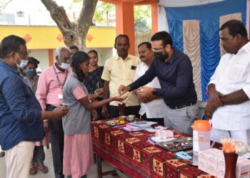 குடற்புழு நீக்க மாத்திரை வழங்கும் முகாம் – மாவட்ட ஆட்சியர் அருண்தம்புராஜ் தொடங்கி வைப்பு