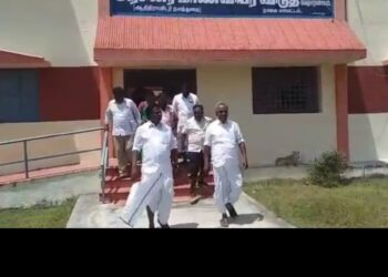 ஆதிதிராவிடர் மாணவர் விடுதி இடத்தை தமிழ்நாடு ஆதிதிராவிடர் வீட்டுவசதி மற்றும் மேம்பாட்டுக் கழகத்தின் தலைவர் உ.மதிவாணன் நேரில் சென்று ஆய்வு