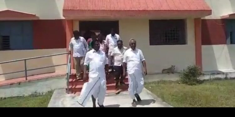 ஆதிதிராவிடர் மாணவர் விடுதி இடத்தை தமிழ்நாடு ஆதிதிராவிடர் வீட்டுவசதி மற்றும் மேம்பாட்டுக் கழகத்தின் தலைவர் உ.மதிவாணன் நேரில் சென்று ஆய்வு