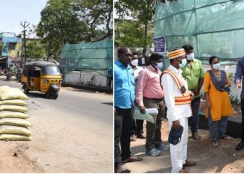 நகர்புற மேம்பாட்டு திட்டத்தின் கீழ் நடைபெறும் பணிகளை மாவட்ட ஆட்சியர் அருண்தம்புராஜ் ஆய்வு