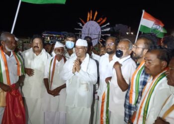 உப்பு சத்தியாக்கிரக 92வது நினைவு தினத்தையொட்டி பாதயாத்திரை நிறைவு.