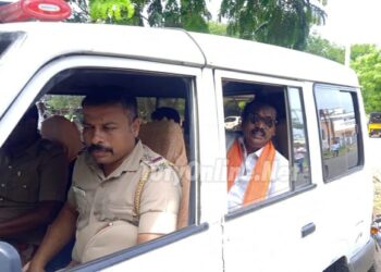 இந்து கடவுளை இழிவுபடுத்திய யூடியூப்பரை கைது  செய்ய ஆட்சியர் அலுவலகத்தில் நிர்வாண பாேராட்டம் நடத்த முயன்ற   இ.தே.க. தலைவர்:  மின்னல் வேகத்தில் கைது செய்த எஸ்.ஐ சங்கர்!!