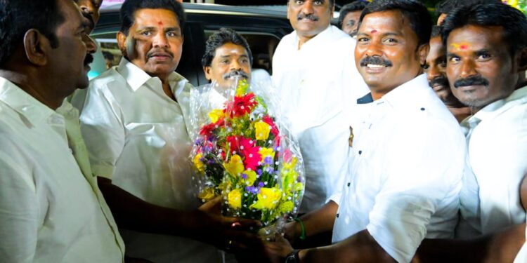 2024ல் நடைபெறவுள்ள தேர்தலில் மதசார்பற்ற கட்சிகளை ஓருங்கிணைத்து தேசிய அளவில் தடம் பதிக்கவுள்ளார் தமிழக முதல்வர். பிஜேபியை டெபாசிட் இழக்க தீவிர பணி செய்வோம். மாப்பிள்ளையூரணி யில் அமைச்சர் அனிதாராதாகிருஷ்ணன் சூழுரை!!