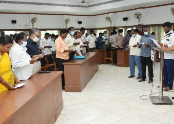 நாகையில் கொடுஞ்செயல் எதிர்ப்பு நாள் உறுதிமொழி