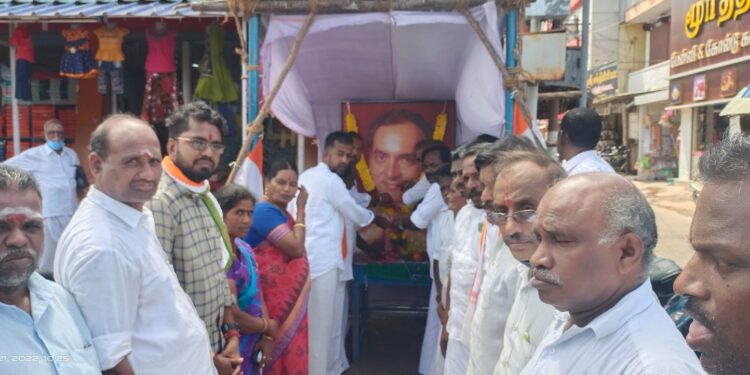 நாகப்பட்டினம் மாவட்டம் வேதாரண்யத்தில் முன்னாள் பாரதப் பிரதமர் ராஜீவ் காந்தி அவர்களின் 31ஆம் ஆண்டு நினைவு நாள் அனுசரிக்கப்பட்டது.