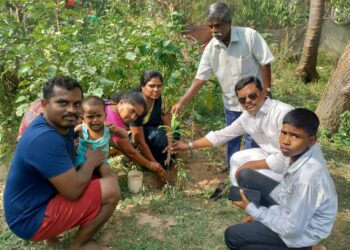 நாகப்பட்டினத்தில் உலக சுற்றுச்சூழல் தினமான இன்று மரக்கன்றுகள் நடும் விழா.