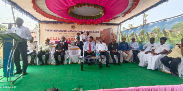 வேதாரண்யத்தை அடுத்த கோடியக்காடு ஊராட்சியில் பன்னாட்டு லயன்ஸ் சங்கத்தின் சார்பில் ரூபாய் ஒரு கோடி மதிப்பிலான சமுதாய கூடம் திறப்பு விழா.