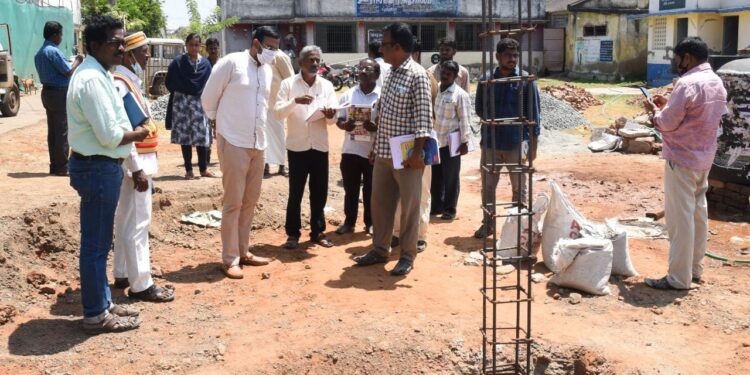 நாகை அடுத்த கீழ்வேளுர் ஒன்றியத்தில் நடைபெறும் வளர்ச்சி பணிகளை மாவட்ட ஆட்சியர் அருண்தம்புராஜ் ஆய்வு