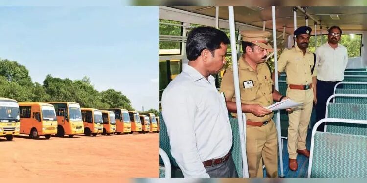 விதிமுறைகளை மீறி செயல்படும் பள்ளி வாகனங்கள் மீது கடும் நடவடிக்கை -திருவள்ளூர் கலெக்டர் எச்சரிக்கை!!