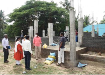 நாகை, கீழையூர், தலைஞாயிறு ஊராட்சி ஒன்றிய பகுதிகளில் நடைபெறும் வளர்ச்சி பணிகளை நாகை மாவட்ட ஆட்சியா் அருண்தம்புராஜ் ஆய்வு