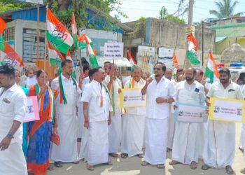 வேதாரண்யத்தில் மத்திய அரசின் அக்னிபாத் திட்டத்தை கண்டித்து காங்கிரஸார் மாபெரும் கண்டன ஆர்ப்பாட்டம்.