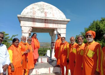 வேதாரண்யத்திற்கு அயோத்திய ராமர் பாதயாத்திரை குழுவினர் வருகை 