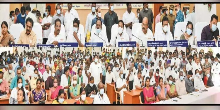 காஞ்சீபுரத்தில் விவசாயிகளுடன் கலந்துரையாடல் கூட்டம்; அமைச்சர்கள் பங்கேற்பு!!