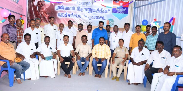 தேனி  தேவாரம் நகரில் முன்னாள் ராணுவ வீரர்கள் நலச்சங்கம் திறப்பு விழா!!