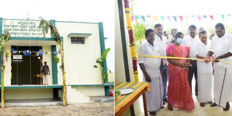 நாகை மாவட்டத்தில் வேளாண்மை மற்றும் உழவர் நலத்துறை சார்பில் வேளாண்மை விரிவாக்க மைய கட்டிடம் திறப்பு விழா மற்றும் புதிய கட்டிட அடிக்கல் நாட்டு விழா