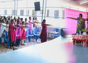 தீப ஓளி ஏற்ற வேண்டிய மாணவிகள் தேவையில்லாத பழக்கத்தில் ஈடுபடக்கூடாது:  ஏபிசி மகாலெட்சுமி கல்லூரியில் நடைபெற்ற போதை பொருள் தடுப்பு விழிப்புணர்வு நிகழ்ச்சியில் கூடுதல் எஸ்.பி, கார்த்திகேயன் மாணவிகளுக்கு அறிவுரை!!