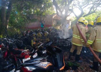 நாகப்பட்டினம் காவலர் ஆயுதப்படை மைதானத்தில் தீ விபத்து