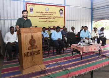 நாகப்பட்டினம் மாவட்டத்தில் அரசு உண்டு உறைவிட மாதிரி பள்ளி 12 ஆம் வகுப்பு மாணவர்கள் மற்றும் பெற்றோர்களுக்கான ஆலோசனைக்கூட்டம் மாவட்ட ஆட்சித்தலைவர் அ.அருண்தம்புராஜ் தலைமையில் நடைபெற்றது