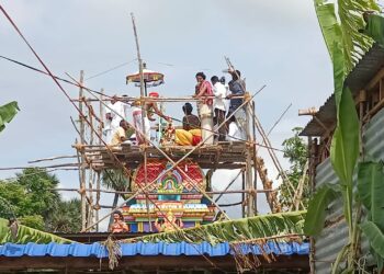 வேதாரண்யத்தை அடுத்த அகஸ்தியம்பள்ளி தெற்கு காடு ஸ்ரீ சக்தி விநாயகர் ஆலய நூதன அஷ்டபந்தன மஹா கும்பாபிஷேகம் 