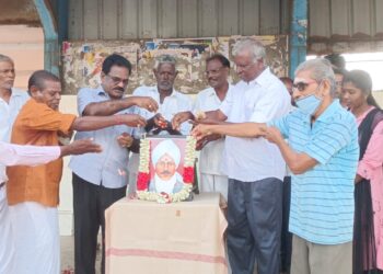 வேதாரண்யத்தில் பாரதியார் நினைவு தினம் கலை இலக்கிய பெருமன்றம் சார்பில் புகழஞ்சலி