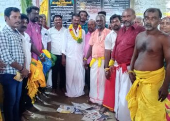 மாப்பிள்ளையூரணியில்  முனியசாமி, முத்துமாரியம்மன் கோவில் கொடை விழா: பஞ்சாயத்து தலைவர் சரவணக்குமார் பங்கேற்பு!!