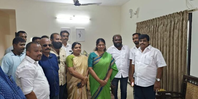 வெங்கடேஷ் பண்ணையார் 19 வது வீர வழிபாடு: எம்பி கனிமொழி, அமைச்சர் கீதா ஜீவன், மேயர் ஜெகன் பெரியசாமி ஆகியோரிடம் அழைப்பிதழ் வழங்கிய சுபாஷ் பண்ணையார்