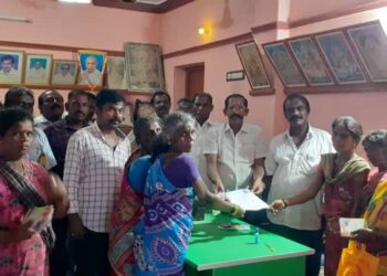 தூத்துக்குடி சமத்துவ மக்கள் கழகம் சார்பில் விளாத்திகுளம் ஒன்றிய பகுதியில் பனைமர தொழிலாளர் நல வாரியத்திற்கு உறுப்பினர் சேர்க்கும் முகாம்