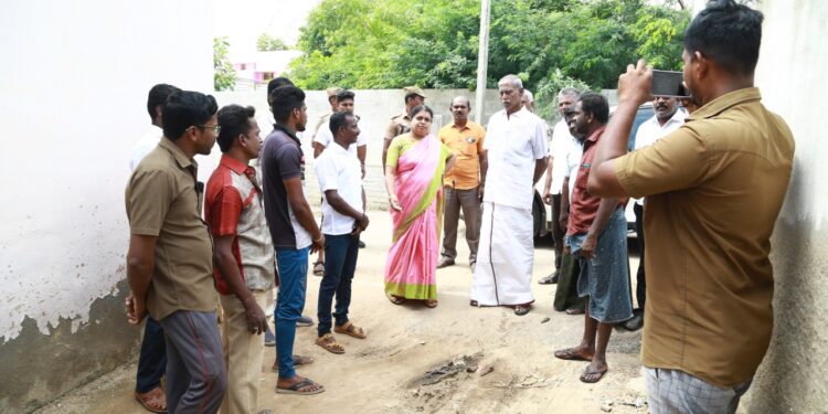 தூத்துக்குடி மாநகராட்சி பகுதியில் முன்னெச்சரிக்கை நடவடிக்கை அமைச்சர் கீதாஜீவன் ஆய்வு செய்தார்