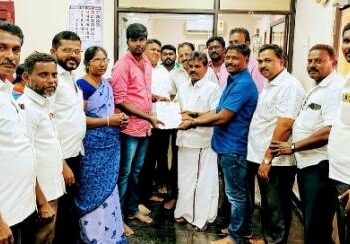 மாப்பிள்ளயூரணி நியாயவிலைக் கடை ஊழியர் பணிக்கு கருணை அடிப்படையில் பணி நியமன ஆணையை: எம் எல் ஏ சண்முகையா, பஞ். தலைவர் சரவணகுமார் வழங்கினார்கள்