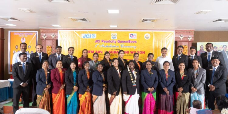 தூத்துக்குடி ஜேசிஐ பியர்ல் சிட்டி குயின் பீஸ் 2 வது ஆண்டுக்கான புதிய தலைவர் அட்வகேட் சுபாசினி வில்சன் பதவியேற்பு விழா!!