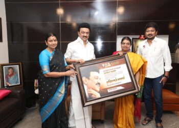 சென்னையில் முதலமைச்சர் மு.க.ஸ்டாலினுக்கு அமைச்சர் கீதாஜீவன் பொங்கல் வாழ்த்து தெரிவித்தார்