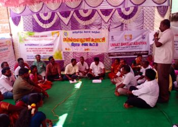 மாப்பிள்ளையூரணி கிராம மக்களுக்கு பட்டா, புதிய கட்டிடங்கள், பல்வேறு திட்ட பணிகள் எம்.பி., அமைச்சர், எம்.எல்.ஏ மூலம் விரைவில் கிடைக்கப்பெறும் : கிராம சபை கூட்டத்தில் ஊராட்சி மன்ற தலைவர் சரவணக்குமார் தகவல்!!