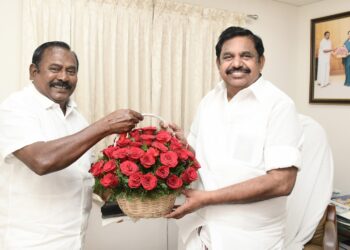 சென்னையில் எடப்பாடி பழனிச்சாமிக்கு முன்னாள் அமைச்சர் தூத்துக்குடி சித.செல்லப்பாண்டியன் வாழ்த்து